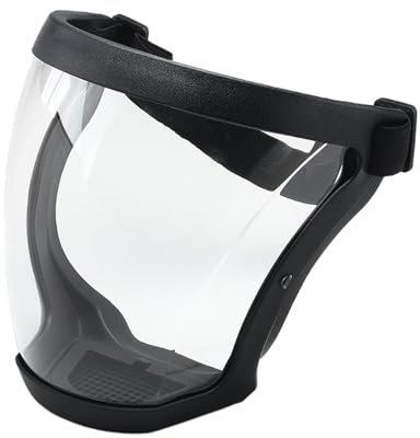 Dtaigou Écran facial de protection, écran facial anti-buée | Masque facial anti-buée transparent avec bande réglable | Équipement de protection de sécurité pour le travail sur l'