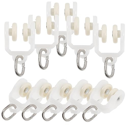 Alipis 2 Sets Gardinenschienengleiter und Geräuschlos für Vertikale Jalousien Fensterbehandlungen Einfach Zu Verwenden und Zu Installieren 10 Stück