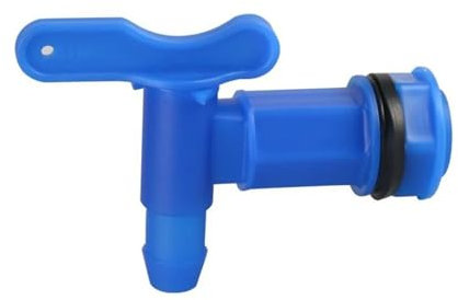 Accessoires pour Tonneaux De Pluie IBC Barrels Water Butt Tap Self Made Plastic Faucet for Beer Rain Brew Water Tank Faucet Water Garden Hose Connection Montage du Collecteur De Pluie(Blue)