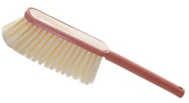 Gralara Spazzola per Letto Spazzola per Polvere Spazzola per Panca con Manico Lungo Setole morbide Spazzola per Pulizia per caminetto Divano, Rosso