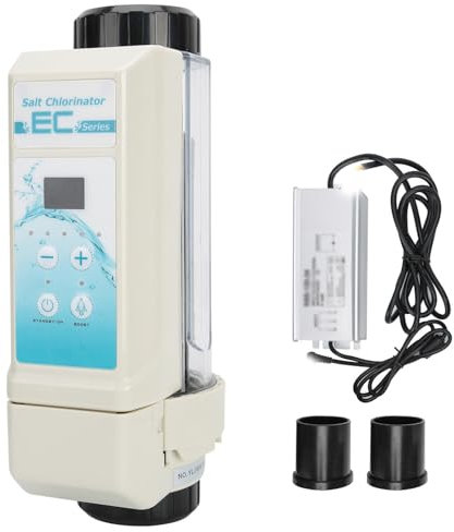 Elektrolyse-Salzchlorinator, Salzwasser-Chlorgenerator für Pools, 12/16/20 g/h, SPA-Chlorgenerator, Salzchlorinator für Pools, 100–240 V,16g/h