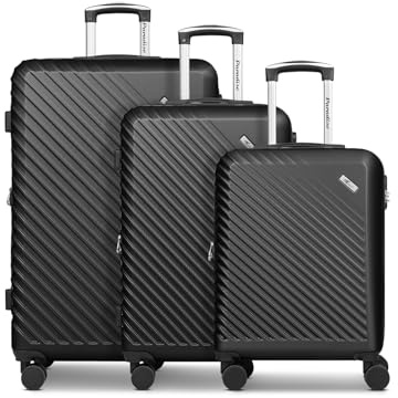 CHECK.IN Koffer-Set 3-teilig für Damen und Herren | Reise-Trolleys 52 x 30 x 78 cm aus hochwertigem, stoßfestem ABS Material | Erweiterbar & Teleskopgriff| Paradise 2.0 Serie