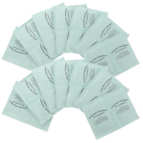 MUSISALY 30pezzi Salviette Oleose Post Ceretta Tamponi all Olio Lenitivi per Rimozione della Cera Trattamento Post Ceretta per Pulizia della Casa Salone