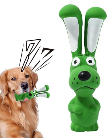Hundpipande leksaker – Latex 5x17cm | Hippo djurtuggleksak med skrynkelljud | Interaktiv mjuk sällskapsdjursträning Bandleksak för alla hundraser Lek inomhus Daglig motionsanvändning