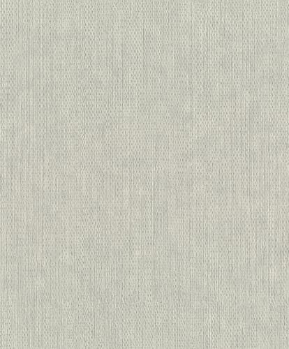 Rasch Noble Zen 435535 Papier peint intissé, aspect fibre naturelle, gris clair avec une fine brillance métallique