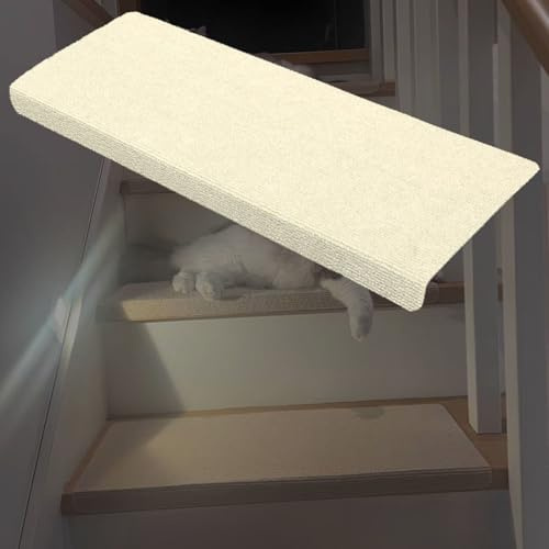 GFLPSQIA Stair treads Peldaños De Escalera Extra Anchos De 55 60 70 80 Cm De Longitud para Peldaños De Madera con Nariz De Toro, Peldaños De Escalera De Alfombra(C-4 PCS,L 70cm x W 24cm)