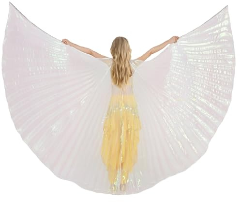 MUNAFIE Flügel Halloween Kostüm für Mädchen und Jungen Feenflügel Isis Wings Flügel Kostüm für Karneval Cosplay Party