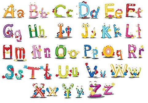 ufengke Vinilos Infantiles Letras Animales Pegatinas Decorativas Pared Adhesivos Decorativos para Habitaciones bebe Salon