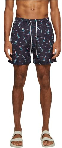 Urban Classics mönster swim shorts herr, Surfing Aop, XXL