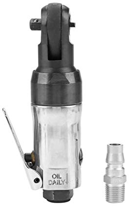 Mini Clé à Cliquet Pneumatique, Outil Professionnel de Clé à Cliquet Pneumatique à Tige Droite à Entraînement Carré(3/8)