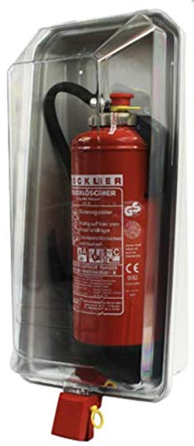 Klarsichtschutzbox für 6kg Feuerlöscher Feuerlöscherkasten Box Schnellverschluss