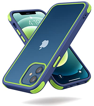 MobNano Ultra Hybrid Durchsichtig Hülle für iPhone 12 Hülle, iPhone 12 Pro Hülle Stoßfest Bumper Transparent Handyhülle Shockproof Fallschutz Silicone iPhone 12 12 Pro Case