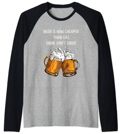 La bière est maintenant moins chère que les boissons au gaz, ne conduisent pas les tasses à bière Manche Raglan