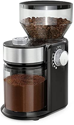 Moulin à café électrique, moulin à café réglable pour expresso, café goutte à goutte et café percolateur, brosse de nettoyage incluse little surprise