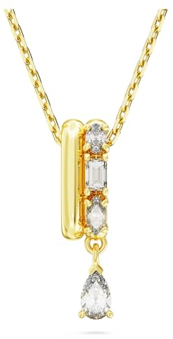 Swarovski Dancing Swan Halskette, Weiß/Goldtönen, Imber-Anhänger