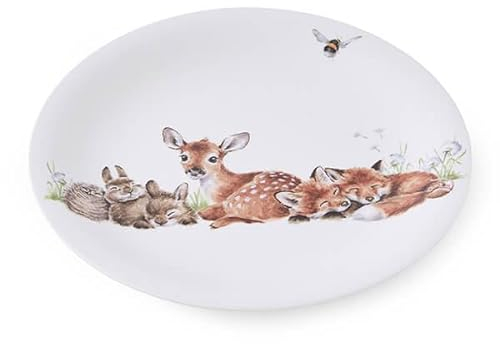 Wrendale Designs Little Wren Childs - Juego de platos y cuencos de melamina para niños