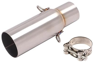 GXSAI Schalldämpfer Auspuffrohr Motorrad-Slip-On-Auspuff-Schalldämpfer-Auspuffanlage, Escape-Mittelrohr, Auspuff-Mittelverbindungsrohr Für BEVERLY300 MP3 2009–2016