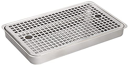 SWAYVES Beer Drip Tray, Stainless Steel Surface Mount Drip Tray for Kegerator and Home Bar/40Cm