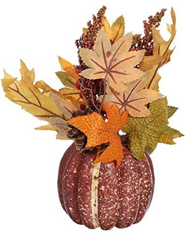 Amosfun Zweiblättriger Künstlicher Dekorationszweig Lebendig Für Schreibtisch Fenster Tabletop Garten Hochzeit Herbst Blumenstrauß