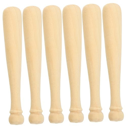 Housoutil 20 Stück Kleiner Baseballschläger Selbstgemacht Aus Holz Zum Bemalen Für Kinder Unbemalt Glatte Haptik Bastelprojekte Für Kreative Malspielzeuge Und Sportpartys