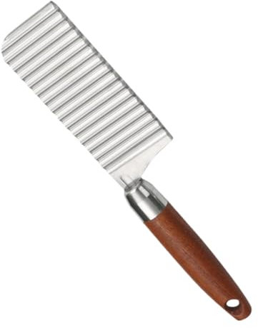 VALICLUD Cortadora de Verduras Inoxidable con Ondulado para Patatas y Utensilio de Cocina y Ergonomico para Cortar y Verduras