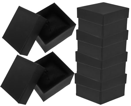 TOVINANNA Scatola Porta Orologio Singola 6 Set in Cartone e Spugna | Nero, Portatile e Leggero, per Viaggio e Trasferte di Lavoro, Finitura Elegante