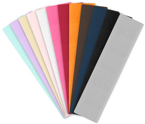 Multicolor Headbands for Women - 12Pcs Elastic Non-Slip Head Bands, Soft Polyester Fabric Sports Sweat Band for Yoga, Running, Workout and Sports