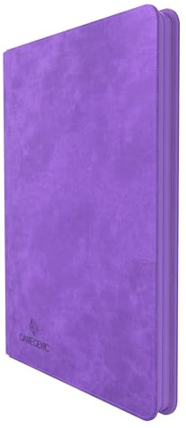 Gamegenic Zip-Up Album 18-Pocket, Organize Standard and Japanese Size Collectible Cards, Premium Card Game Protector, Holds up to 360 Cards, Ideal for Playset Collections, Purple Color