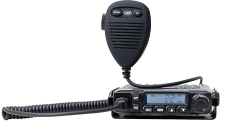 Estación de Radio CB PNI Escort HP 6500 Pro, multiestándar, VOX, NRC, 4W, Am-FM, 12V, SQ, ASQ, Enchufe para Encendedor de Cigarrillos Incluido
