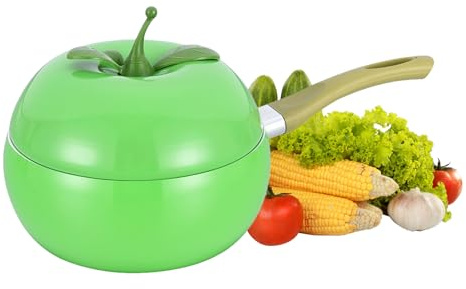 Cacerola Para Salsas Con Tapa, Olla Para Cocción Lenta De Verduras Y Frutas, Sartén Con Tapa, para Cocinas de Inducción Eléctricas y Placas de Cocina, para Cocinar, Freír, Leche, Sopa y
