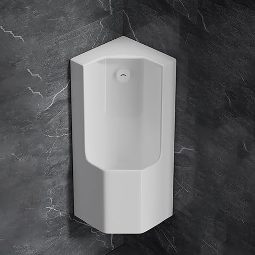 Orinatoio Commerciale in Ceramica a Parete,Orinatoio per Adulti con Sensore,per Servizi Igienici Bagni Hotel Centri Commerciali.(24.5x31.5x59.5cm)