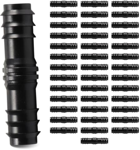 40 Pièces Raccord Tube Goutte-à-Goutte 16mm pour Système d’Arrosage
