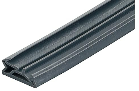 Gedotec Haustürdichtung für Holz-Zargen zink-grau | 6 m Silikon-Türdichtung DS 112a | Dichtungsband Tür mit Nutbreite 4–5 mm - Breite: 12 mm | zugluftstopper fenster und türen Dichtband wasserdicht