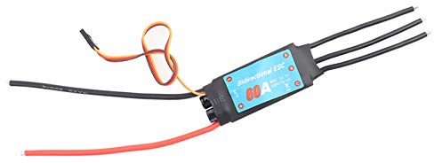 RC Brushless ESC, Zweiwege-Steuerung, Elektronischer Geschwindigkeitsregler, 60A, für RC Car, Schiffe, Unterwasserpropeller Zubehör
