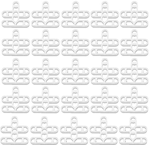 Wendergo 200 Pcs Tile Spacers 10mm Paving Slabs Spacers Plastic Tiling Spacers T Shape Joints Hollow Structure, for Floor Wall Tiler Decking Tiles Garden Brick