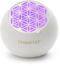 PRIMAVERA Aroma Ventilator Flower – farbenfroher Duftzauber für größere Räume – elektrische Duftlampe, Aromadiffuser, Raumduft – 3 Ventilationsstufen – Aromatherapie