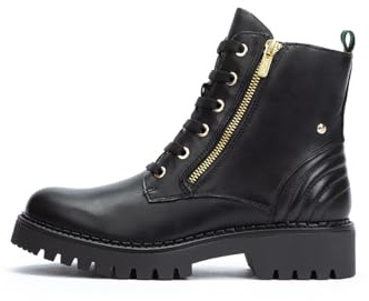 Pikolinos Botines Mujer Estilo Biker Negro