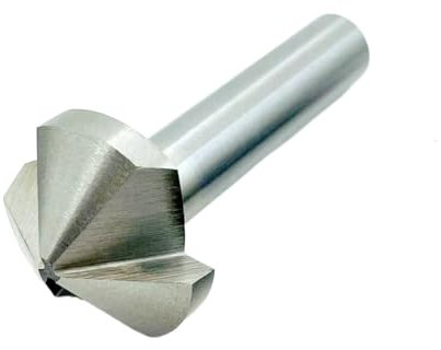 1PCS 3 Flöte 120 Grad HSS Senker Anfasen Zu Holz Stahl Fasenschneider Elektrowerkzeug 4,5 bis 60mm Fasenwerkzeug (Size : 14mm(120 Degree))