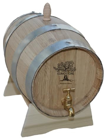 Elmostore - Barril de roble de 5 litros para el envejecimiento del vino