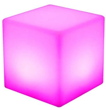 MccoMMon 30 * 30 * 30cm LED Cube Premium Sitzhocker, Leuchtwürfel wasserdichte Sitzgelegenheit, Wasserfestes Cube Light, Gartenbeleuchtung Outdoor, Als Sitzgelegenheit und Tisch nutzbar