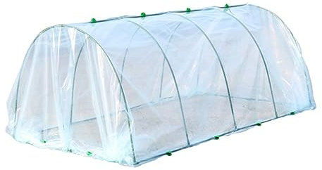 Anlehngewächshaus aus Aluminium, kompakter Tomaten-Gartenschuppen, wasserdichte Folientunnel-Abdeckung für Pflanzen, einfach zu installierende Gewächshaushalterung, großer Raum, Außen-/Innen
