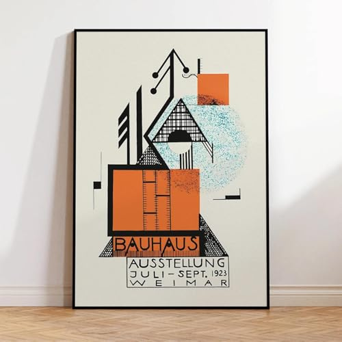 Baibexing Abstrakte Bauhaus Ausstellung Wand Kunstdrucke Leinwand Malerei Poster Bild Für Wohnzimmer Wohnkultur 50X70Cm Kein Rahmen