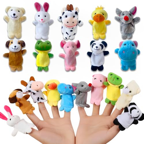 Mit diesen 10 niedlichen Fingerpuppen für Kinder Wird das Spielen zu einem echten Erlebnis Jede Puppe stellt EIN anderes Tier DAR – perfekt für Rollenspiele, Geschichten und kreative Lernmomente