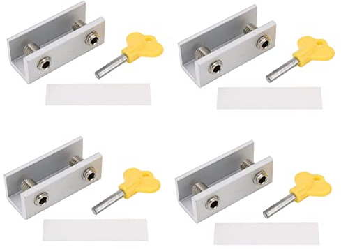 Verrouillage de fenêtre serrure de porte coulisnte verticale verticale verrouillage de porte coulisnte verrouillage de sécurité réglable stoppeur de sécurité réglable avec touche