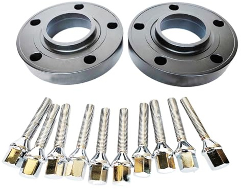 Spurverbreiterung für Autos Für X5 X6 20MM/25MM Spurverbreiterungen 5X120X74.1 Geschmiedetes Aluminium 6061-T6 Mit Erweiterter Kegelform 14X1.25(20mm black)