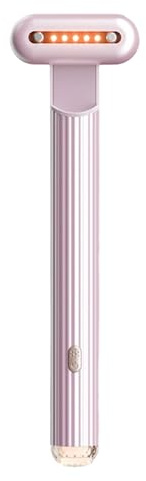 Nuvaskin 2.0 - Nuvaskin Pen Reducerar Effektivt Mörka Ringar Och Påsar Under ögonen, 330 Graders Rotation, Termostatisk Massage, 12 000/Min Högfrekventa Vibrationer(PINK)