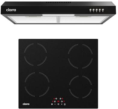 Ciarra CBCB6903D Classe A+ Cappa Aspirante 60cm e Piano Induzione 4 Fuochi Incasso CABBIH4-A