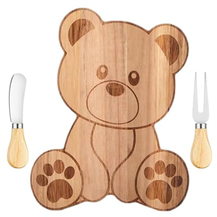 Taglieri Da Salumi - Vassoio Multifunzionale A Forma Di Orso Per Alimenti - Taglieri da Cucina - Per Antipasti Pane Spuntini Frutti Di Mare Frutta Picnic Festa Matrimonio Raduno Familiare