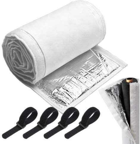 Air Conditioner Hose Insulation Wrap, 10x72in Copper Line Thermal Cover with Zipper, Rainproof Pipe Sleeve for Outdoor Central AC, HVAC Insulation for Home, Office, Hotel & Apartment