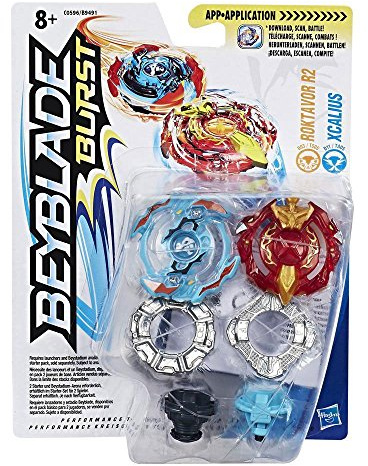 Bey Beyblade Dual Pack Roktavor R2-Xcalius